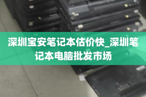 深圳宝安笔记本估价快_深圳笔记本电脑批发市场